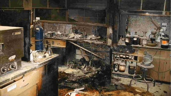 انفجار در آزمایشگاه دانشکده مواد دانشگاه تهران