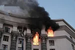 فیلم| آسیب به ساختمان دولت اوکراین در حمله هوایی روسیه