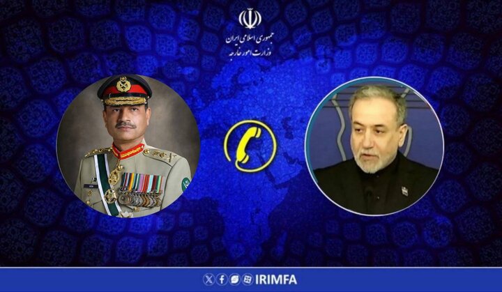 رایزنی تلفنی عراقچی و فرمانده ارتش پاکستان