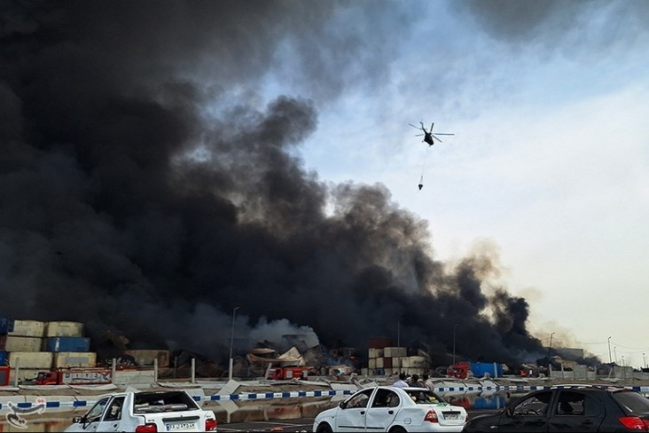 افزایش جان‌باختگان آتش‌سوزی بندرشهید رجایی؛ پاکسازی منطقه از چند روز تا دو هفته