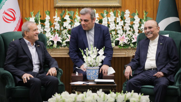 دیدار پزشکیان و رئیس جمهور پاکستان