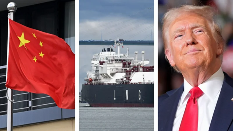 متوقف شدن واردات الانجی از آمریکا به چین در پی تشدید جنگ تجاری