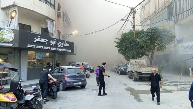 فیلم| حمله هوایی اسرائیل به «ضاحیه جنوبی» بیروت