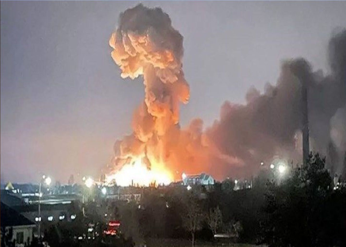 حمله اوکراین به پالایشگاه نفت در نزدیکی مسکو