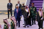 سفر ترامپ به عربستان؛ استقبال بن سلمان (فیلم)