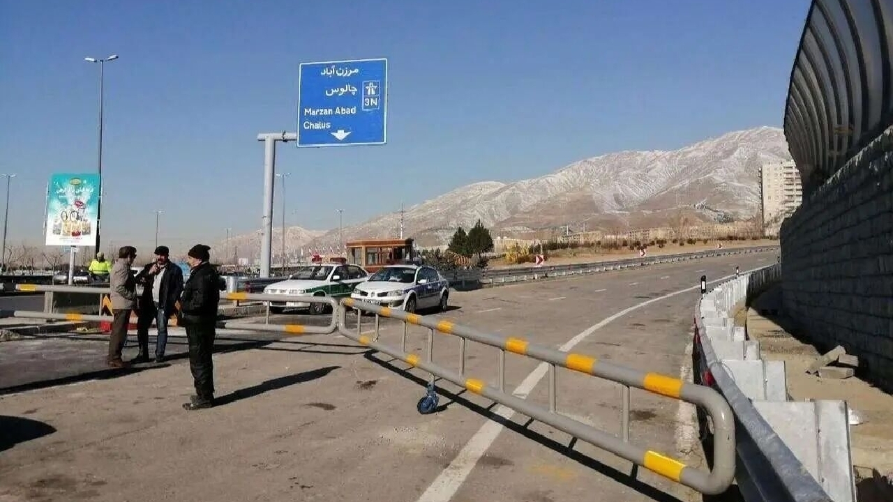 جاده چالوس و آزادراه تهران-شمال یکطرفه شد