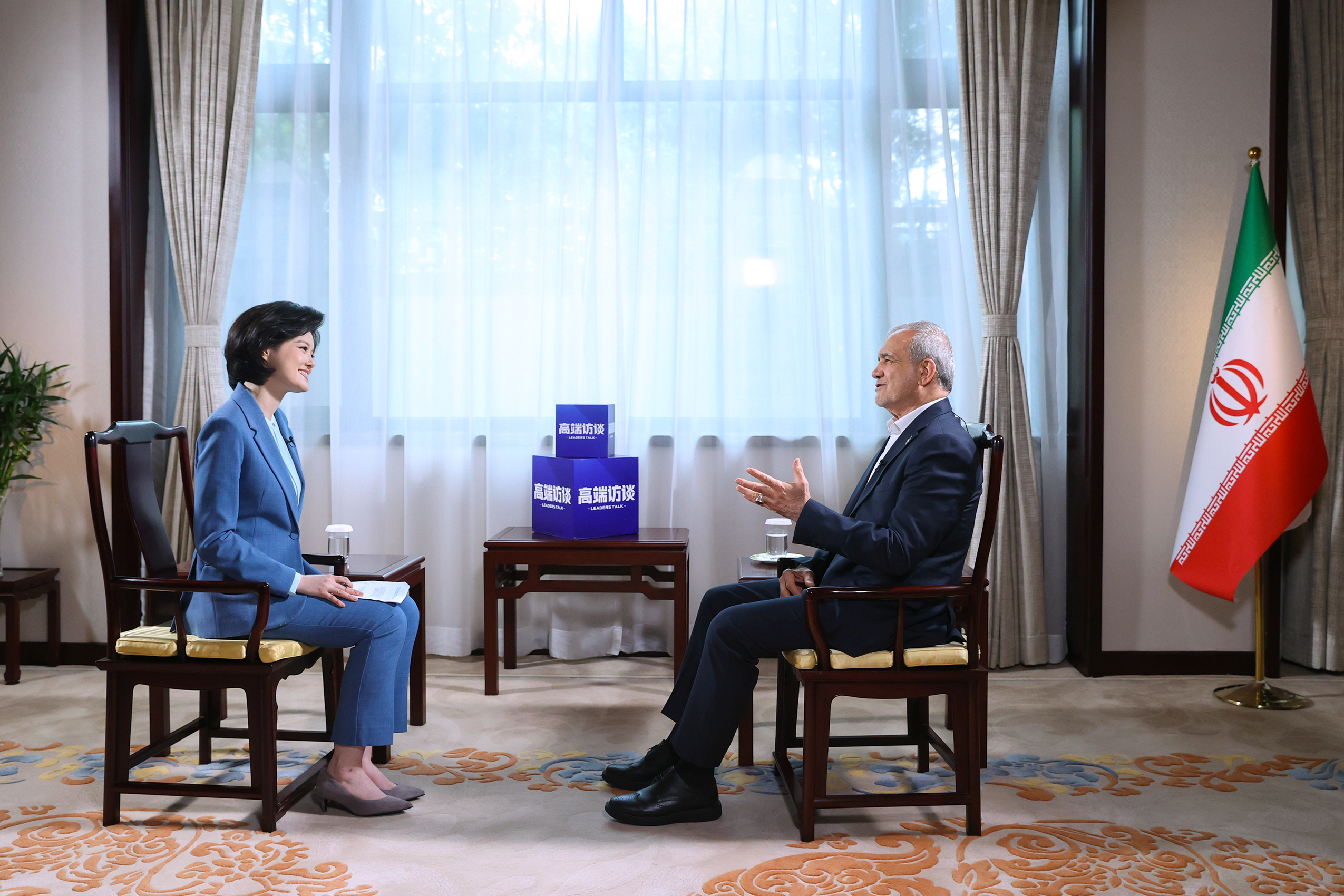 مسعود پزشکیان در گفت‌وگو با شبکه چاینا مدیا گروپ؛ همان‌هایی که به تعهداتشان پایبند نبودند، ما را به نقض برجام متهم می‌کنند