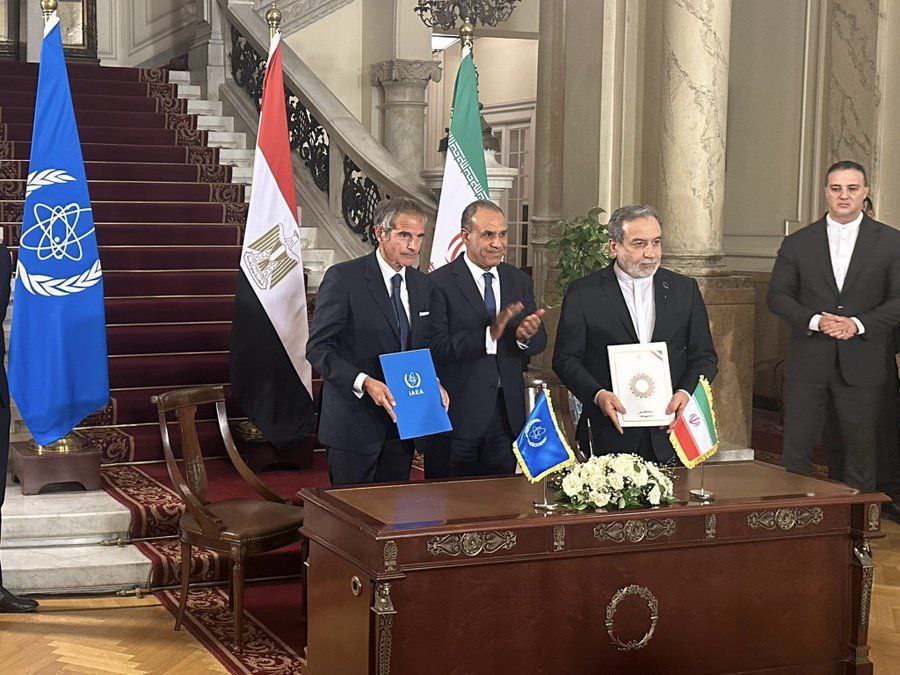 فیلم| گروسی: با ایران به توافق رسیدیم | عراقچی: توافق ایران و آژانس مطابق قانون مجلس است