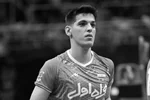 درگذشت صابر کاظمی ستاره تیم ملی والیبال ایران در ۲۶سالگی