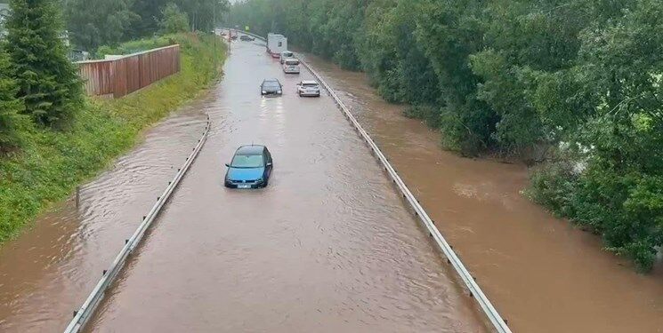 فیلم| سیل گسترده در نروژ