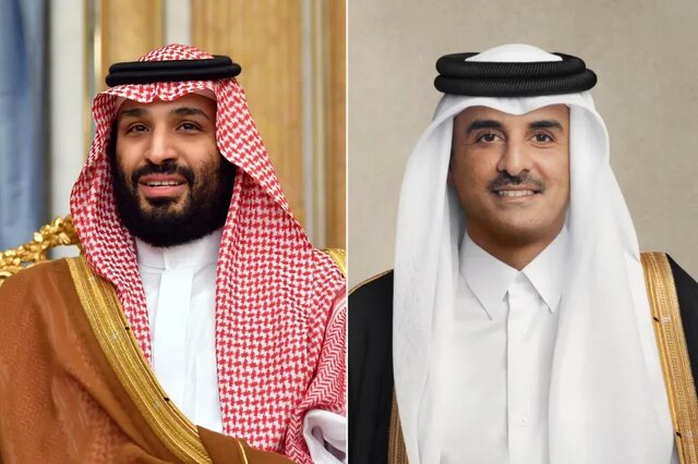 گفتگوی تلفنی بن سلمان و امیر قطر درباره تحولات منطقه