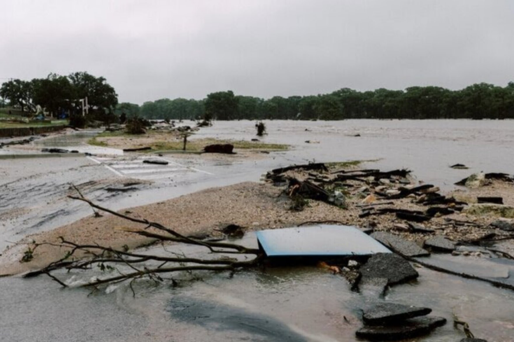 فیلم| تصاویر هوایی از سیل در تگزاس