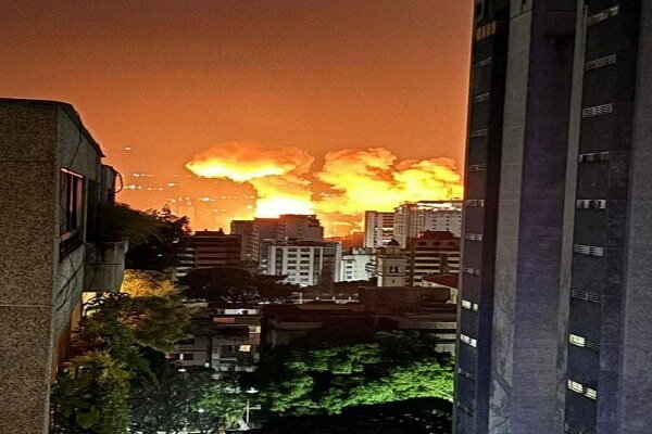 فیلم| تصاویری از یک منطقه بمباران‌شده در کاراکاس