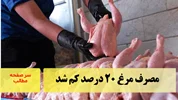 مصرف مرغ ۲۰ درصد کم شد/سرصفحه خبری آسیانیوز